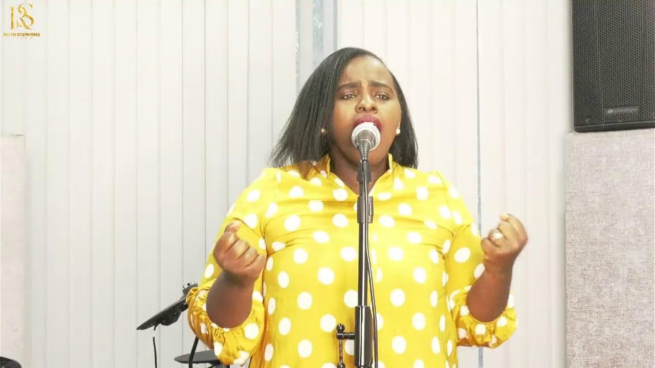 Ruth Stephens singing during a Shekinah worship session